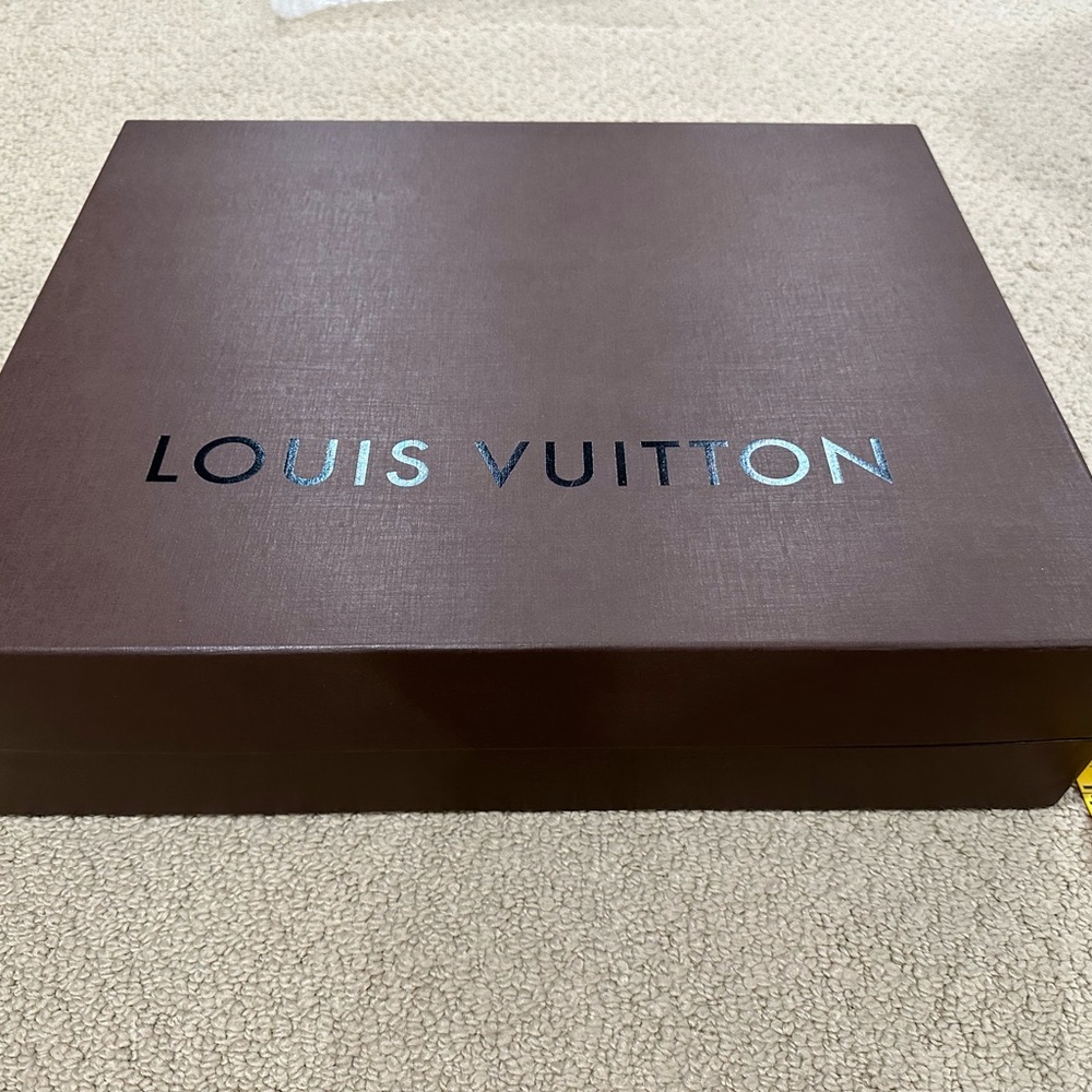 Authentic Louis Vuitton structured storage box